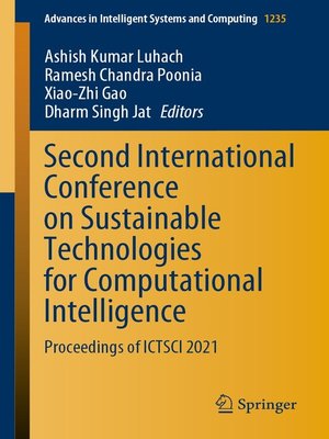 cover image of Second International Conference on Sustainable Technologies for Computational Intelligence